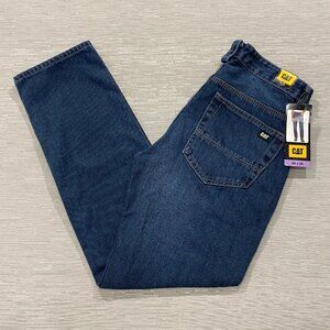 CAT Caterpillar Rigid Work Jeans Mens 30 x 30 Tough 100% Cotton Denim Pants